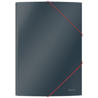 Mapa cu elastic LEITZ Cosy, carton laminat, A4, 150 coli, gri antracit