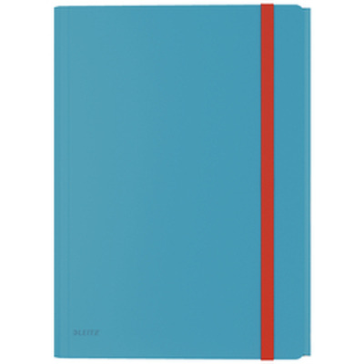 Mapa cu elastic LEITZ Cosy, PP, A4, 150 coli, cu buzunar inclus, albastru celest