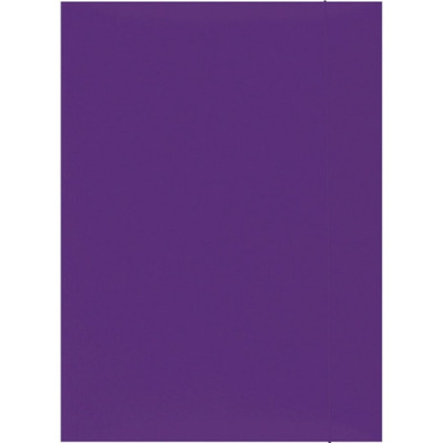 Mapa din carton plastifiat cu elastic, 300gsm, Office Products - violet