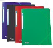 Mapa din plastic A4, cu elastic, Elba Memphis - albastru