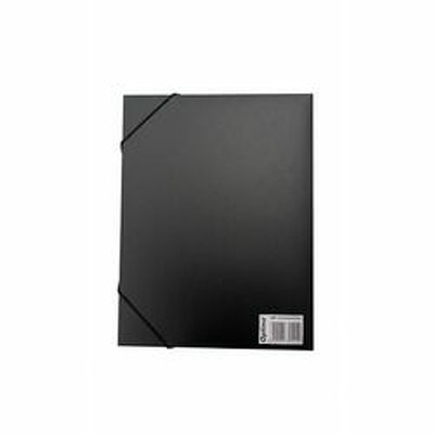 Mapa din plastic cu elastic pe colturi, latime 40mm, 800 microni, Optima - negru