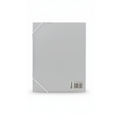 Mapa din plastic cu elastic pe colturi, latime 40mm, 800 microni, Optima - transparent mat