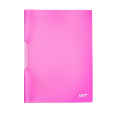 Mapa plastic cu clips A4 Fucsia