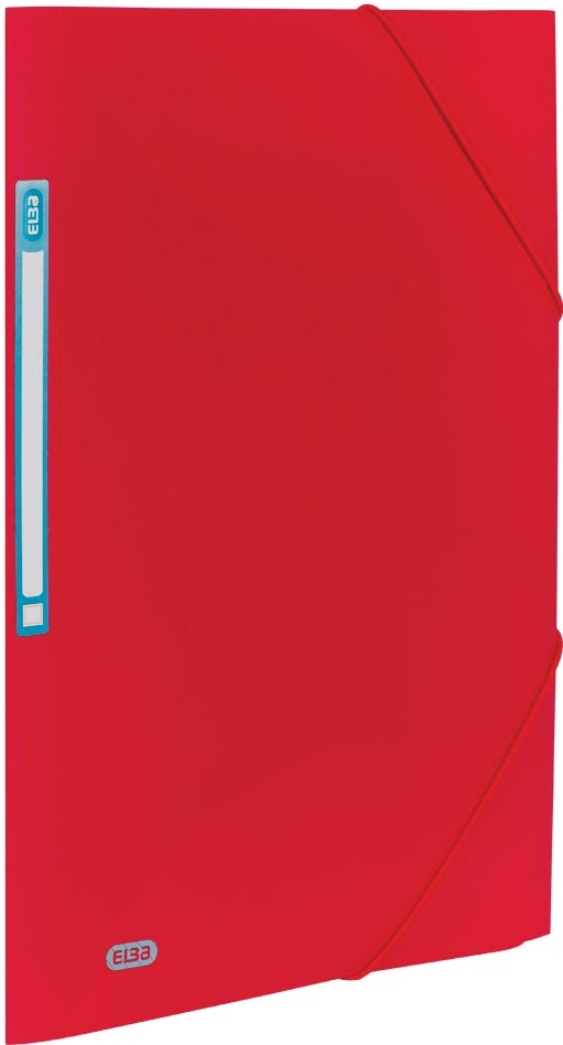 Mapa plastic cu elastic, A4, PP-0.3mm, ELBA Urban - rosu