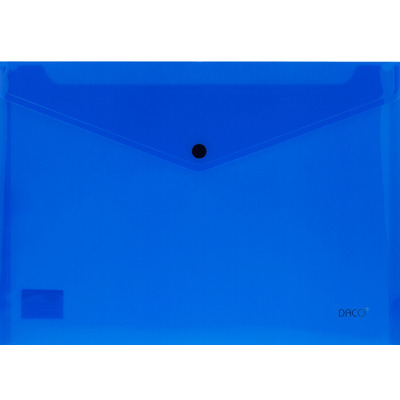 Mapa plastic plic cu capsa A4 Albastru - set 2 buc