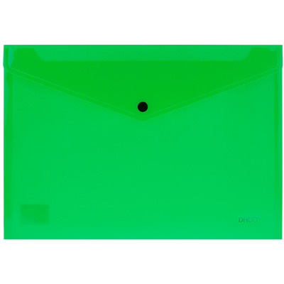 Mapa plastic plic cu capsa A4 Verde - set 2 buc