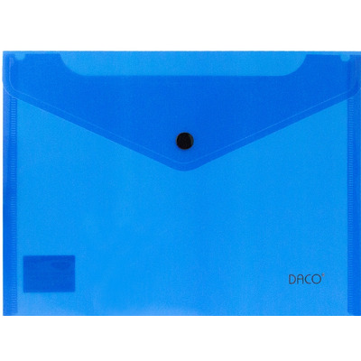Mapa plastic plic cu capsa A5 Albastru - set 2 buc