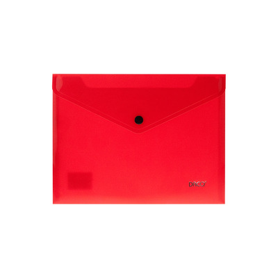 Mapa plastic plic cu capsa A5 Rosu - set 2 buc