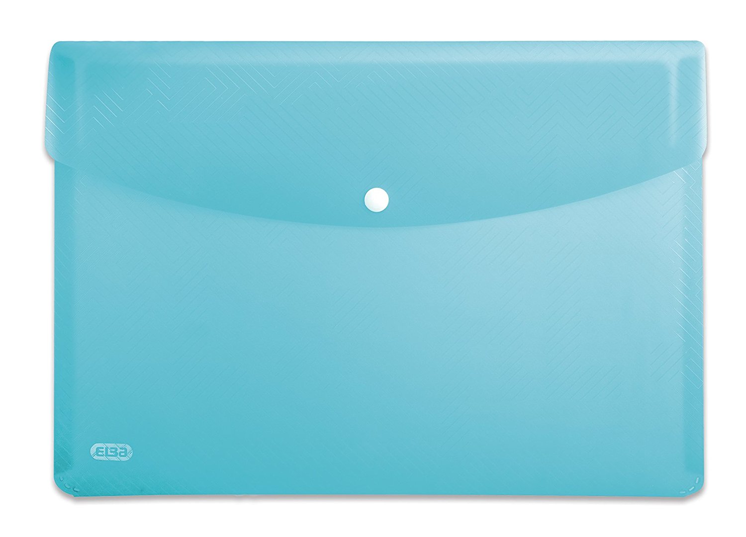 Mapa protectie documente A4 landscape, cu capsa, PP-0.3mm, 5 buc/set, Elba Urban - albastru transpar