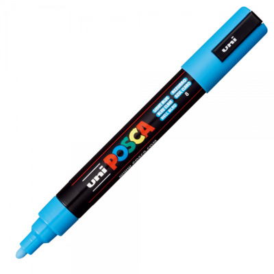 Marker acril PC-5M albastru deschis