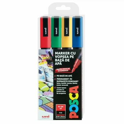 Marker acrilic 3M, set 4culori