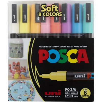 Marker acrilic 5M, set 8 culori