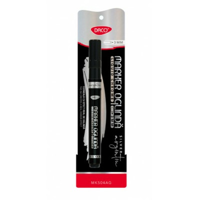 Marker acrilic oglinda argintiu