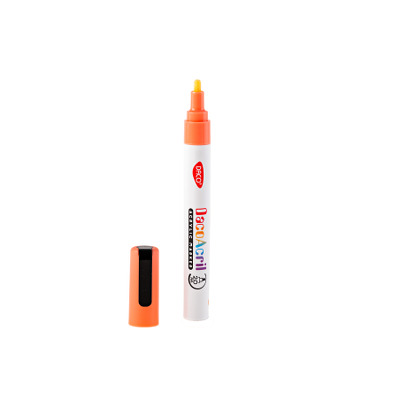Marker acrilic portocaliu fluorescent