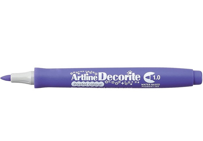 Marker Artline Decorite, varf rotund 1.0mm - violet pastel