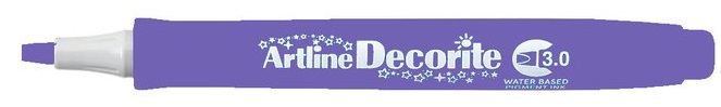 Marker Artline Decorite, varf tesit 3.0mm - violet pastel