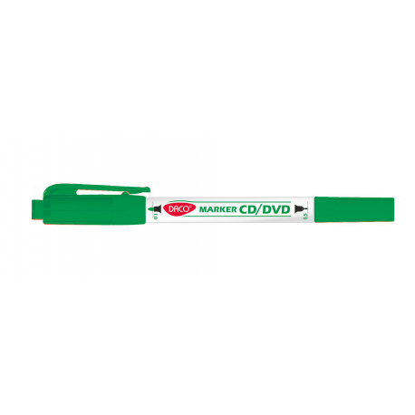 Marker CD/DVD 2 capete Daco verde