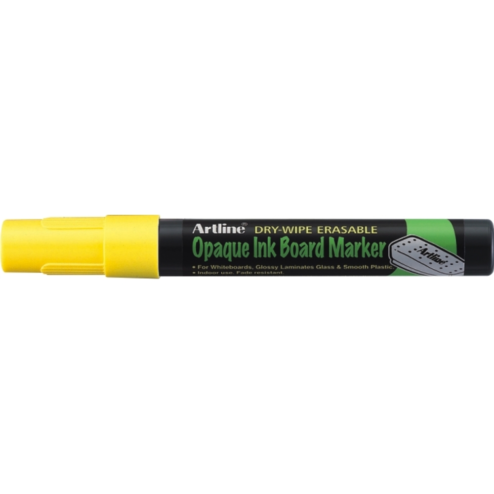 Marker cu cerneala opaca pentru table de scris, varf 2.0mm - galben fluorescent
