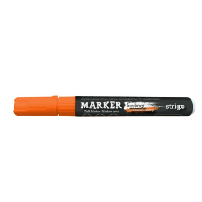 Marker cu Creta Lichida, varf rotund, portocaliu NEON