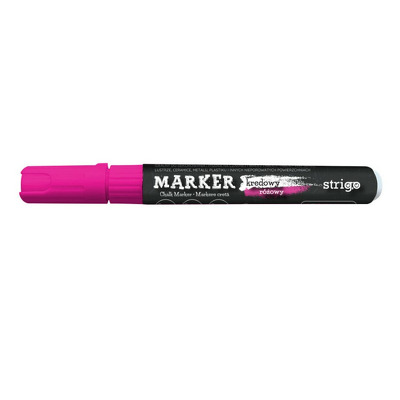 Marker cu Creta Lichida, varf rotund, roz NEON