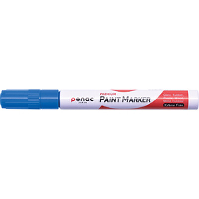 Marker cu vopsea Penac, rezistent la temperaturi inalte, varf rotund, grosime scriere 2-4mm - albastru