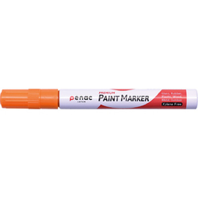 Marker cu vopsea Penac, rezistent la temperaturi inalte, varf rotund, grosime scriere 2-4mm - orange