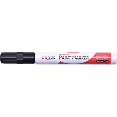 Marker cu vopsea rezistent la temperaturi inalte cu varf rotund, grosime scriere 2-4mm - negru