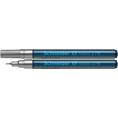 Marker cu vopsea varf rotund 0.8mm - argintiu Maxx 278