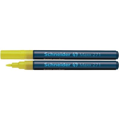 Marker cu vopsea varf rotund 1-2mm - galben Schneider Maxx 271