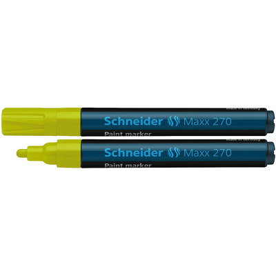 Marker cu vopsea varf rotund 1-3mm - galben Maxx 270
