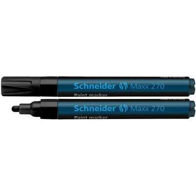 Marker cu vopsea varf rotund 1-3mm - negru  Maxx 270