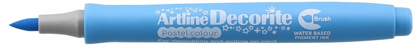 Marker Decorite, varf flexibil (tip pensula) - bleu pastel