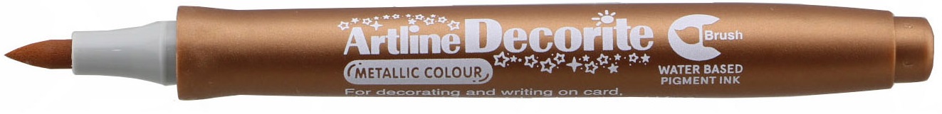 Marker Decorite, varf flexibil (tip pensula) - bronz