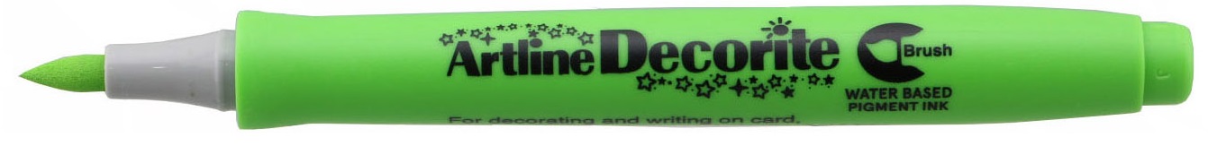 Marker Decorite, varf flexibil (tip pensula) - vernil