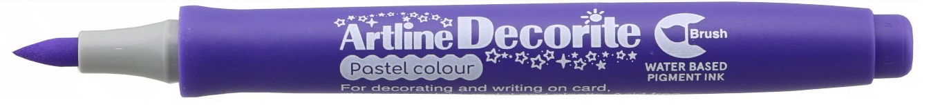 Marker Decorite, varf flexibil (tip pensula) - violet pastel