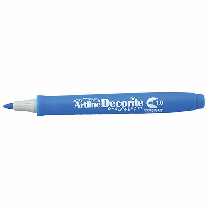 Marker Decorite, varf rotund 1.0mm - albastru