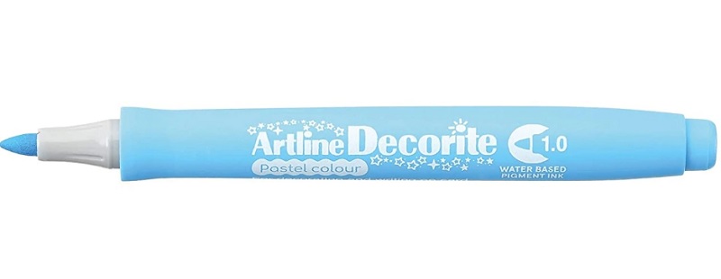 Marker Decorite, varf rotund 1.0mm - bleu pastel