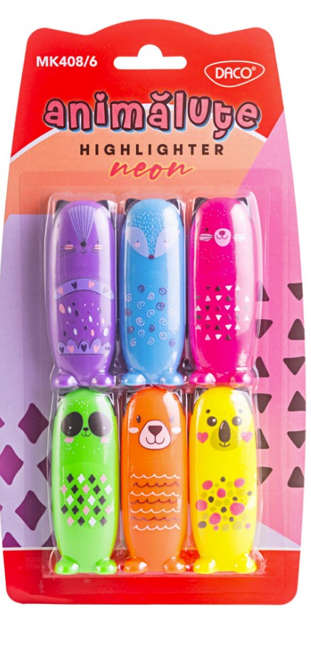 Marker evidentiator set 6 mini animalute
