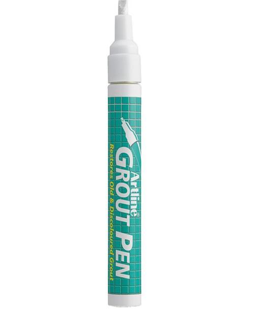 Marker Grout Pen 419, pentru rosturi, corp metalic, varf tesit, 2.0-4.0mm - alb