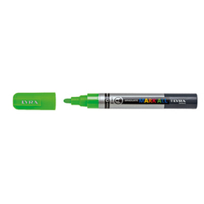 Marker LYRA Graduate Mark All, pe baza de apa, varf 2mm, pentru orice suprafata - verde neon