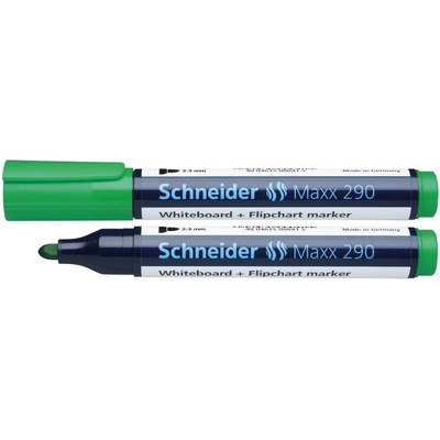 Marker Maxx 290 pentru tabla de scris flipchart, varf rotund 2-3mm - verde