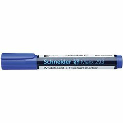 Marker Maxx 293 pentru tabla de scris flipchart cu varf tesit 2-5mm - albastru