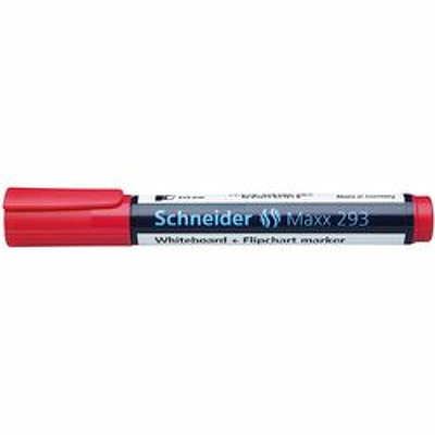 Marker Maxx 293 pentru tabla de scris flipchart cu varf tesit 2-5mm - rosu