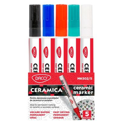 Marker pentru ceramica, set 5