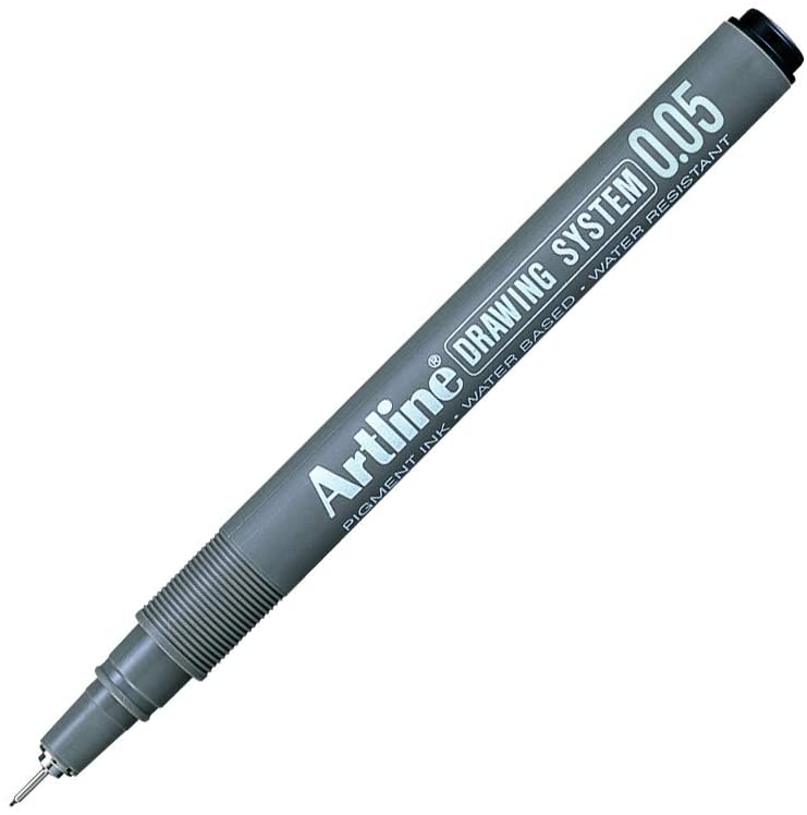 Marker pentru desen tehnic varf fetru 0.05mm - negru