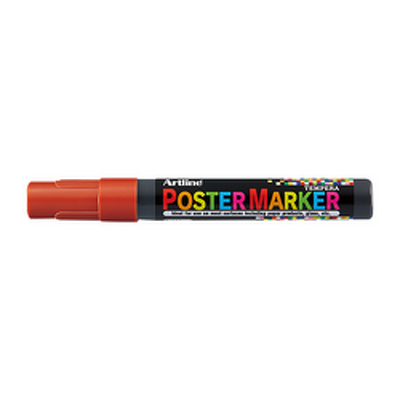 Marker pentru poster corp plastic, varf rotund 6mm - maro
