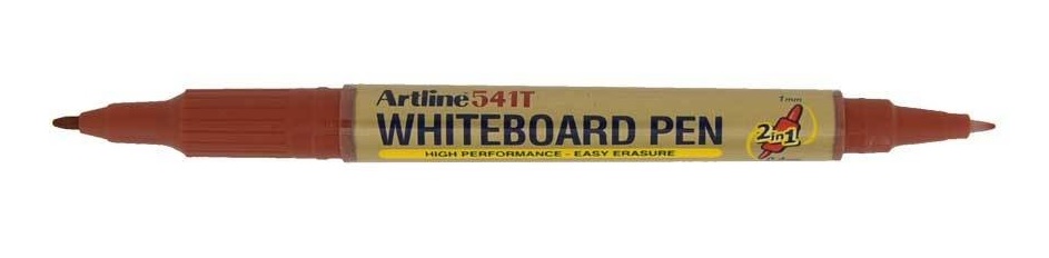 Marker pentru tabla de scris 541T, doua capete - varfuri rotunde 0.4mm/1.0mm - maro