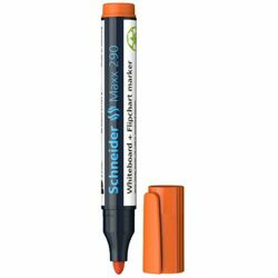 Marker  pentru tabla de scris flipchart Maxx 290 cu varf rotund 2-3mm - orange