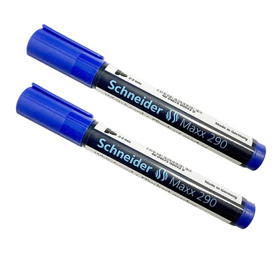 Marker pentru tabla de scris si flipchart cu varf rotund 2-3mm - albastru