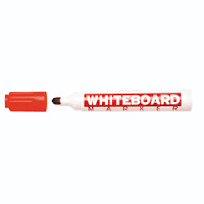 Marker pentru table de scris, varf rotund, corp plastic, Molin - rosu